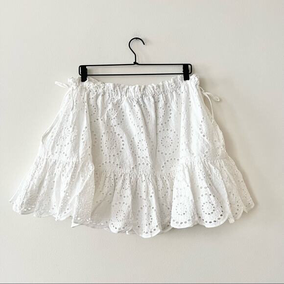 Carolina Nantucket White Eyelet Lace Skirt - Picture 1 of 8